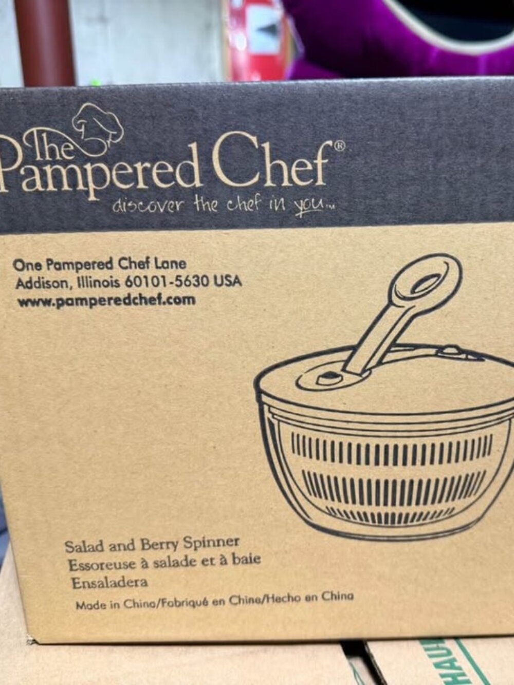 Pampered Chef 1785 Salad & Berry Spinner and Lid
